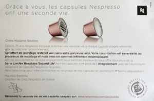 nespresso recycling